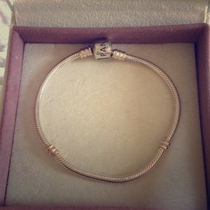 7.5” silver Pandora bracelet